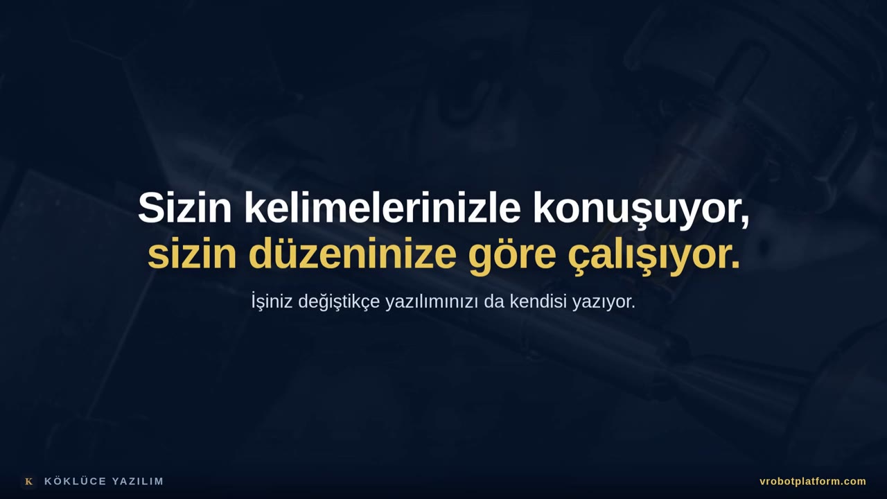 vRobot şirketinizi nasıl tanır, yazılımı nasıl yazar? tanıtım videosu